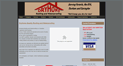 Desktop Screenshot of dryhomeroofing.ca